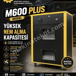 Mareşal Makina M600 Plus Dehumidifier with Radial Fan
