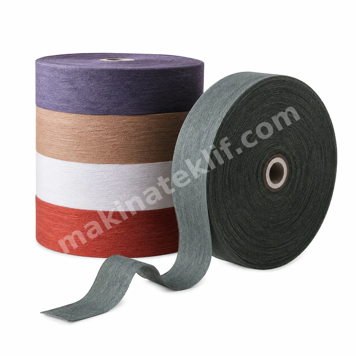 Kağıt Torba Ağzı Kapatma Krep Kağıdı / Krep Bant 50-60-70 Mm