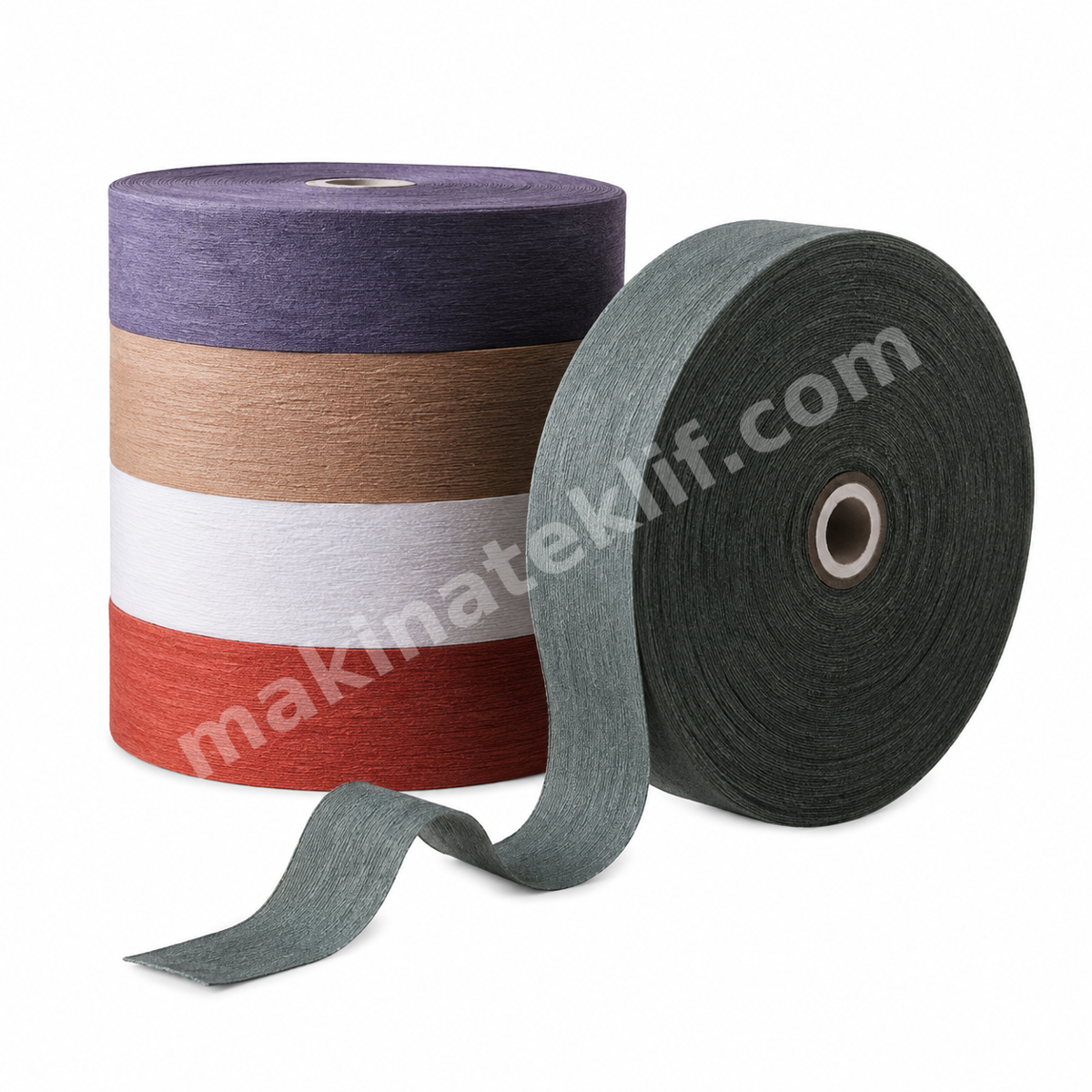 Kağıt Torba Ağzı Kapatma Krep Kağıdı / Krep Bant 50-60-70 Mm