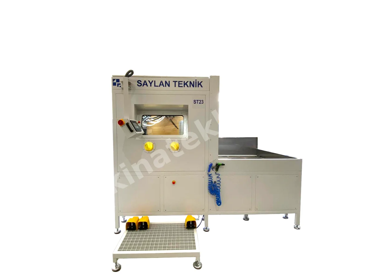 St23 Tam Otomatik Sulu Kumlama Makinası (Otomatik Hareket Ve Kumlama Sistemi)
