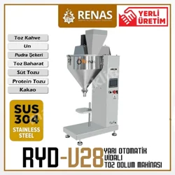 Yarı Otomatik Vidalı Toz Dolum Makinası - Ryd-v28