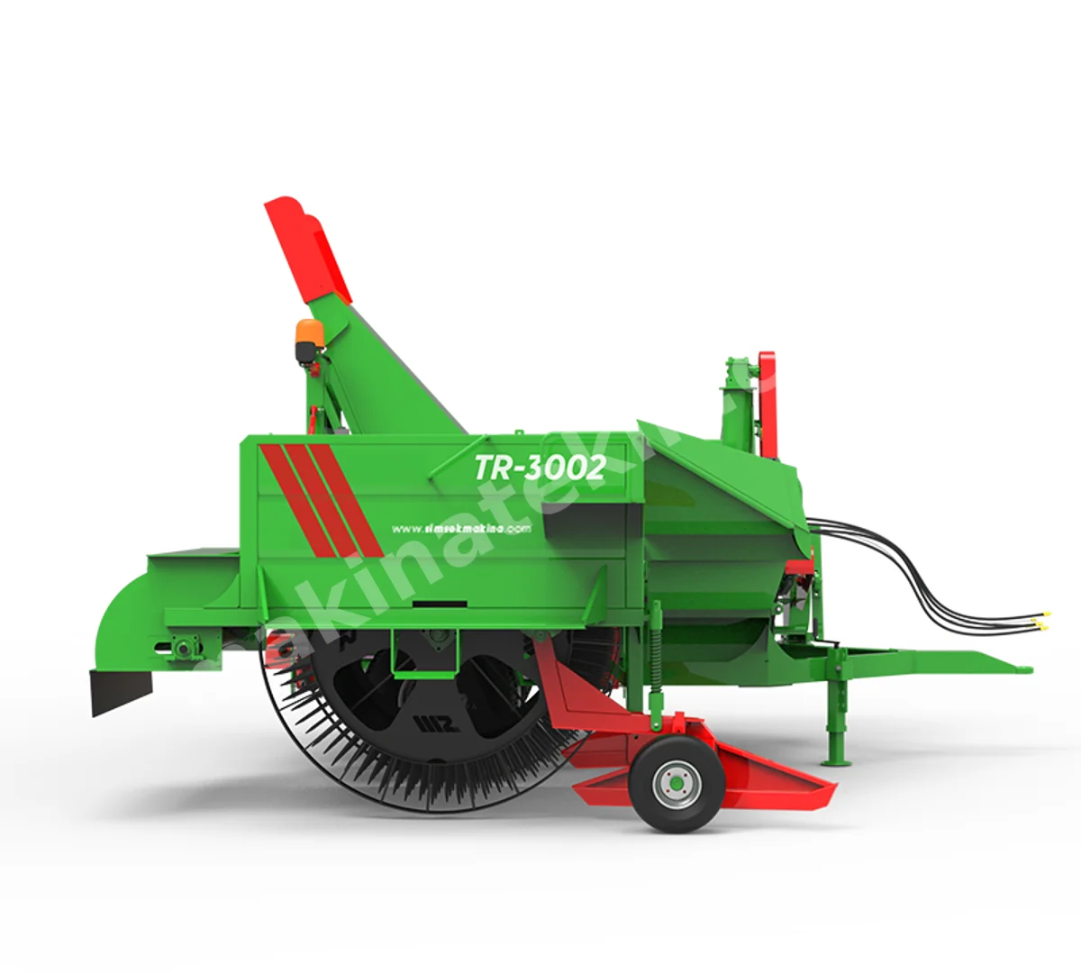 TR 3002 Fully Automatic Pumpkin Harvesting Machine with Fan and Tefek Crusher