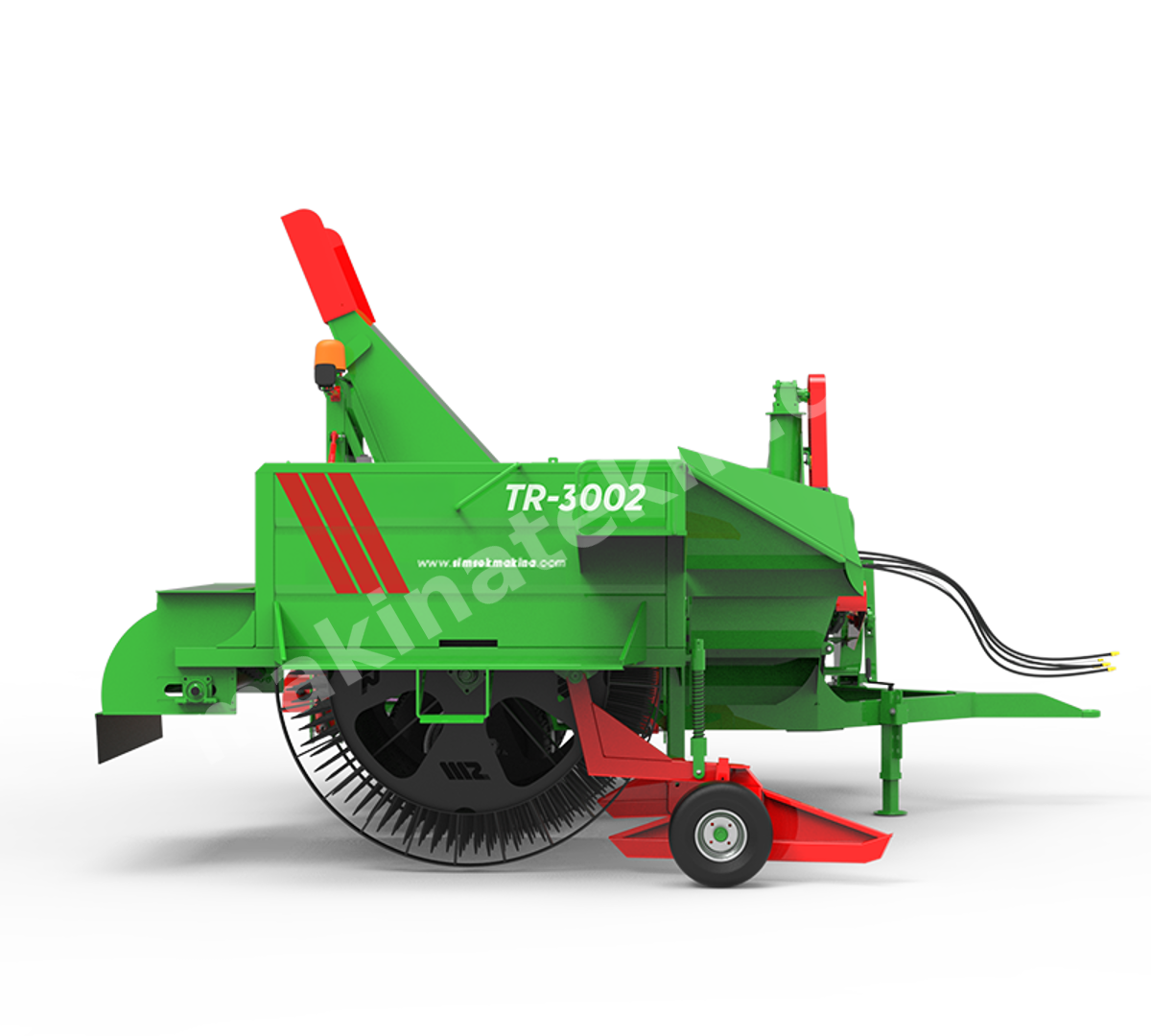 Tr 3002 Fanlı Tefek Kırıcılı Tam Otomatik Kabak Hasat Makinesi