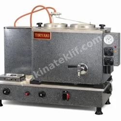 2 Demlikli Otomatik Statik Çay Kazanı Doğalgaz&elektrik