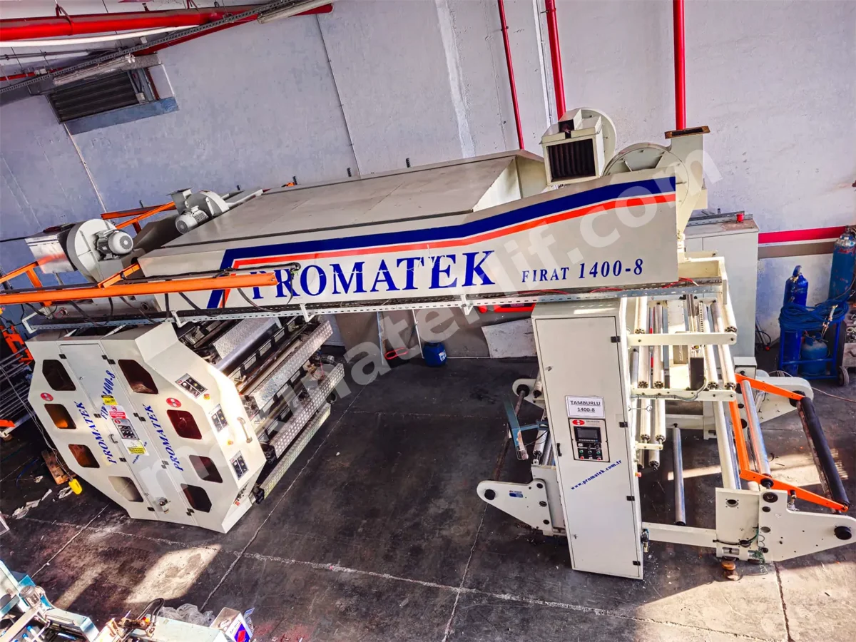 Promatek 8 Renk Tamburlu Flekso Baskı Makinesi