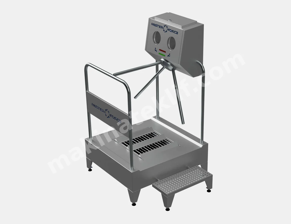 Single Horizontal Brush Hygiene Turnstile