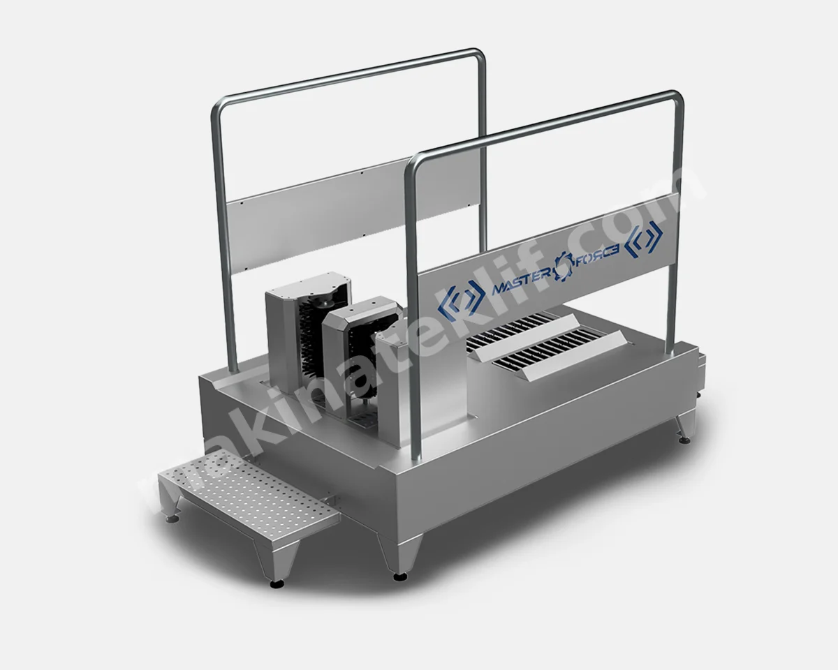 Single Horizontal and Vertical Brush Hygiene Barrier
