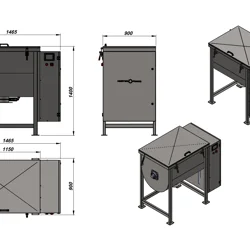 500 Litre Ribbon Mikser