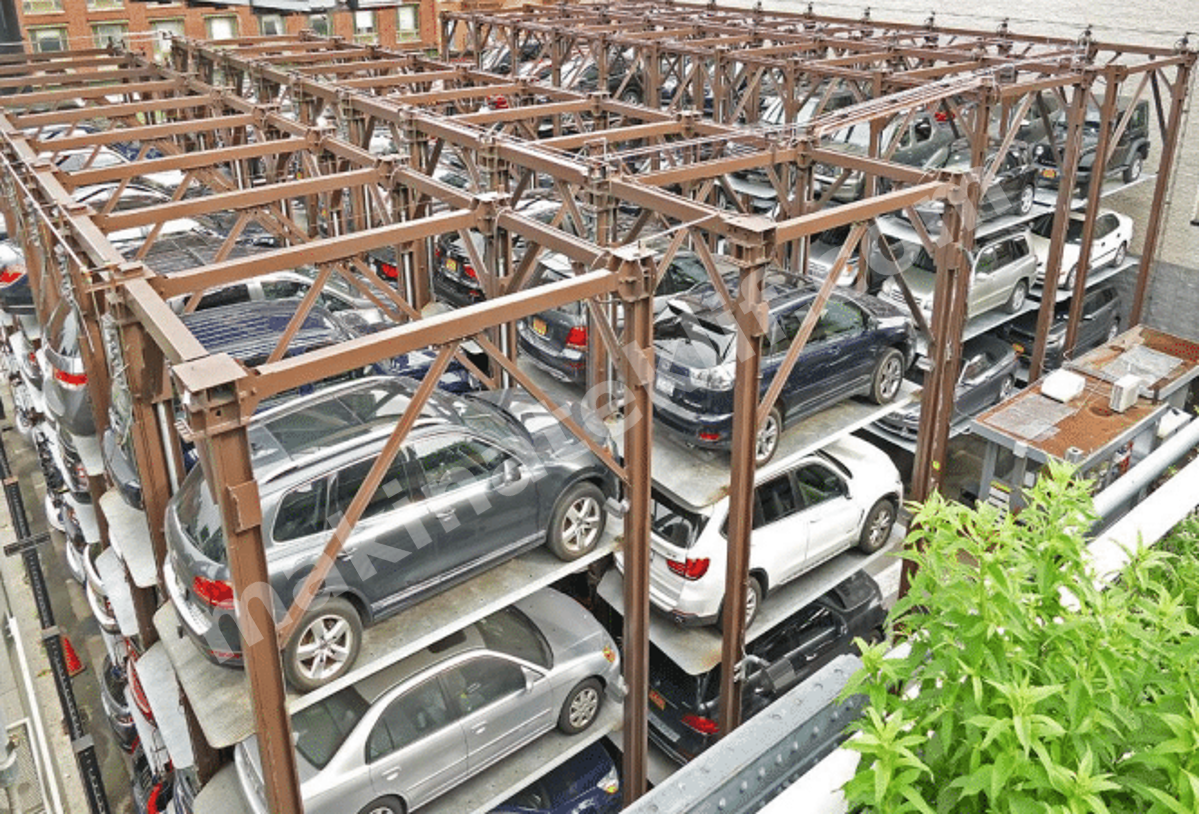 Binary (High-Ceiling) and Fold (Low-Ceiling) Parking Systems