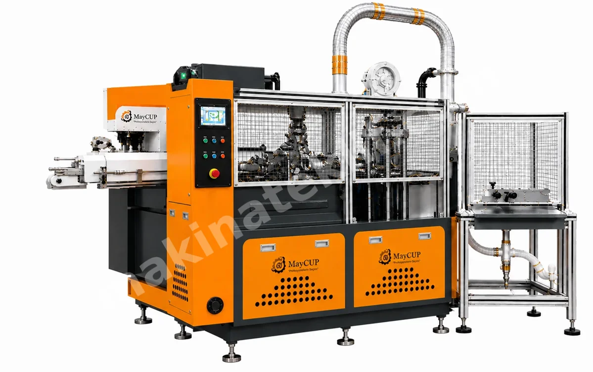 Hızlı Tam Otomatik Karton Bardak Makinesi - Yeni Nesil MYC160