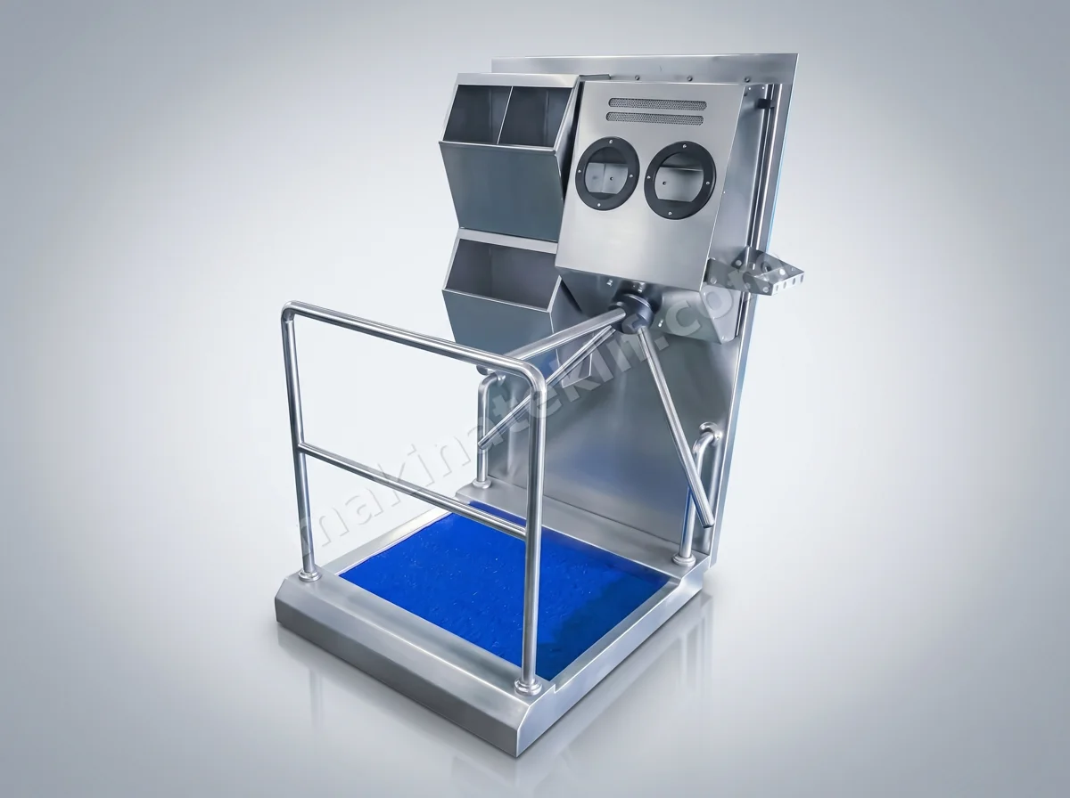 HGE-S Hygiene Barrier — With Disinfection Pool, Sink & BGM Box
