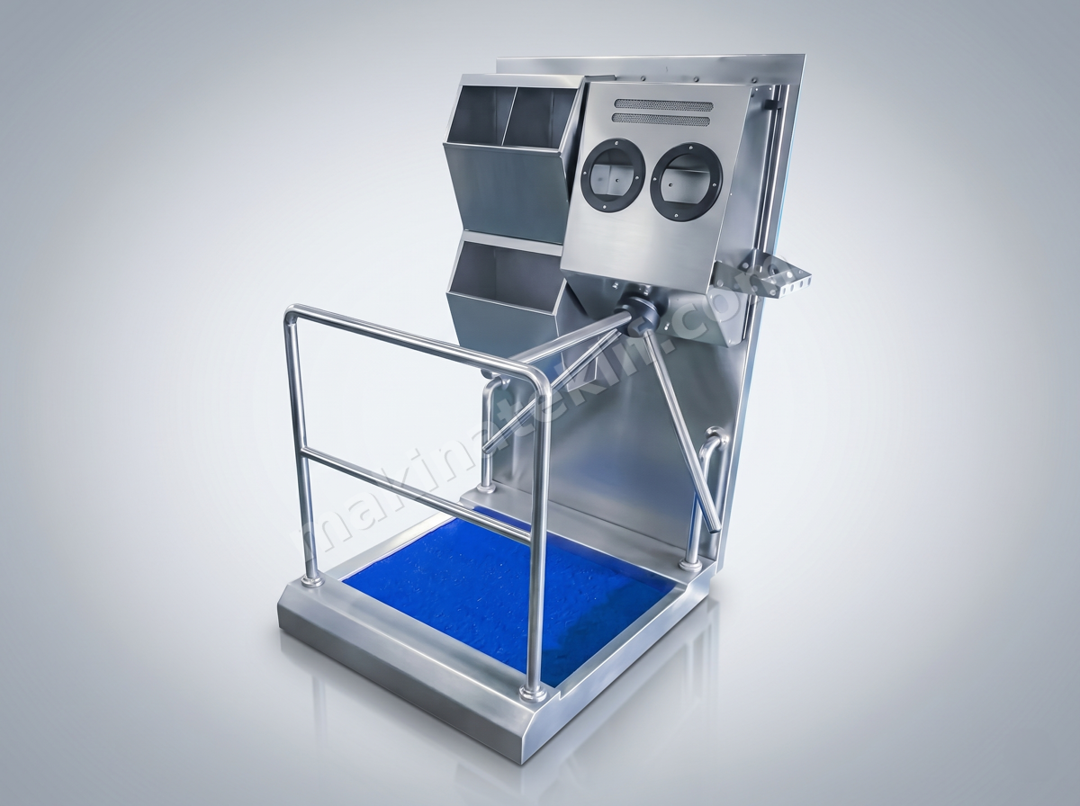 HGE-S Hygiene Barrier — With Disinfection Pool, Sink & BGM Box