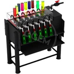 Manual 12-Head Level Filling Machine