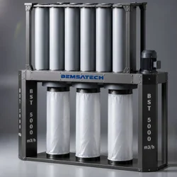 Bemsatech TTP-5000 Endüstriyel Toz Toplama ve Talaş Emme Makinası