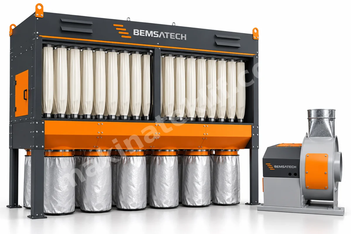 Bemsatech Ttp 25000 M³/H Endüstiriyel Toz Emme Sistemleri