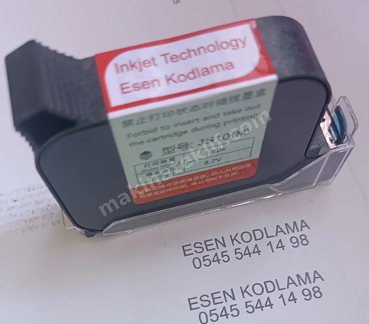 Solvent Cartridge for Handheld TIJ Printers