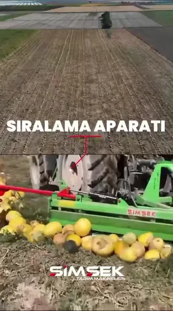 Şimşek Makina Kabak Çekirdeği Hasat Makinası