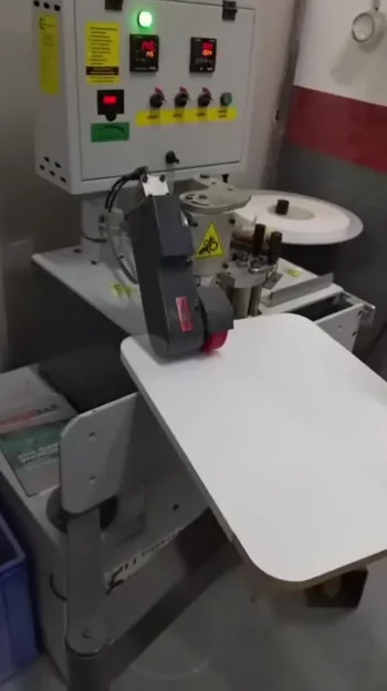 Eğri Kenar Bantlama Makinesi Sıfır Vakumlu Otomatik Metrajlı