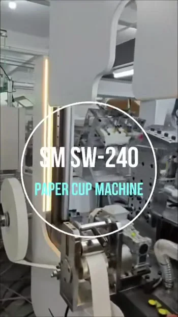 Yüksek Hızlı Tam Servo Karton Bardak Makinesi  SM SW-240