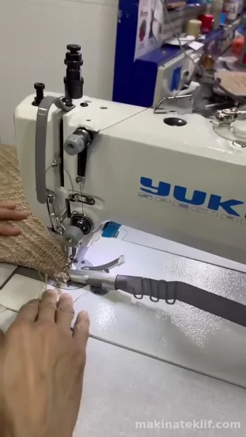 Yuki YK-303S8 Çift Papuç Otomatik Deri Döşeme Dikiş Makinası ( Yeni Model )