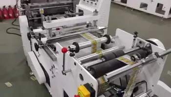 QD350 Yüksek Hızda Shrink Sleeve Etiket Rulo Kesme Makinesi