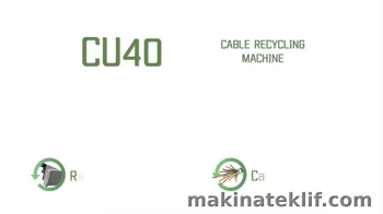 Cu40 Kablo Kırma Ve Ayrıştırma Makinesi